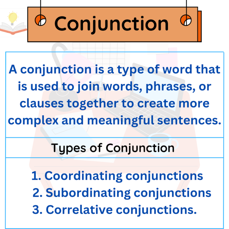 What is Conjunction? | Meaning, Definition, Types, Rules and Examples